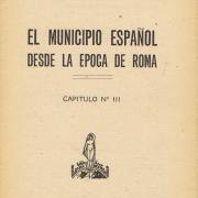 El municipio español desde la época de Roma