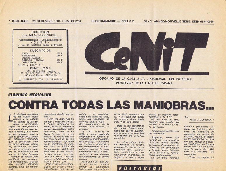 Cenit 1983-1987