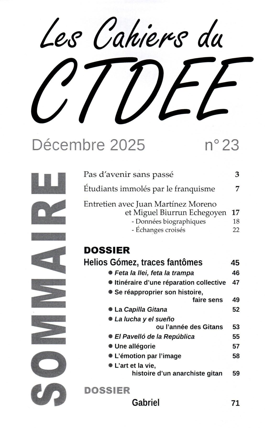 Sommaire n 23